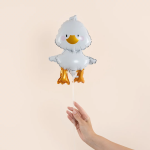 Шар с клапаном (16''/41 см) Мини-фигура, Гусь Обнимусь, 5 шт. в уп., 26651