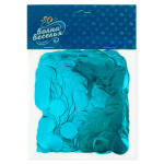 Конфетти фольга Круг, Голубой, Металлик, 2 см, 50 г., 6015427