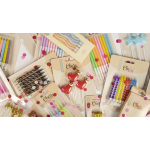 Свечи Белые зигзаги, Ассорти, 0,75*8 + 2 см, 8 шт. с держат., 802919