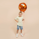 Шар 3D (22''/56 см) Сфера, Баскетбольный мяч, 1 шт., 27176