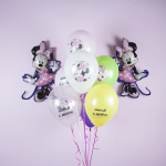 Шар (31''/79 см) Фигура, Минни Маус в розовом платье (надув воздухом), 1 шт., 555078