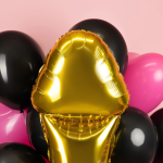 Шар (39''/99 см) Фигура, Мистер Пи-Пи, Дизайн НЮ, Золото, 1 шт., 23916