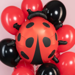 Шар (34''/86 см) Фигура, Божья коровка, Сатин, 1 шт., 27489