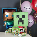 Пиньята Пиксельный монстр, Зеленый, 28*28*28 см, 1 шт. в упак. , 6012327-BX