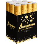 Пневмохлопушка (12/30 см), Звезды фольга, Золото, Голография, 1 шт., 723001