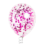 Конфетти фольга Сердце, Фуксия, Металлик, 1,5 см, 50 г., 6015324