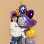 Шар (40''/102 см) Фигура, Голубь в колпачке, 1 шт. в уп., 24161