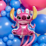 Шар (27''/69 см) Фигура, Любимый монстрик, Яркие ушки (надув воздухом), Розовый, 1 шт., 26989