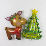 Шар (38''/97 см) Фигура, Новогодний олененок, 1 шт., 434506HV