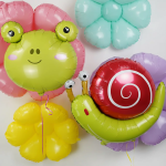 Шар (28''/71 см) Цветок, Ромашка (надув воздухом), Бирюзовый, 1 шт., 23231