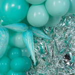 Шар 3D (26''/66 см) Звезда, Составная, Голубой, Хамелеон, 1 шт. в уп., 24913