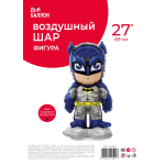 Шар 3D (27''/69 см) Фигура на подставке, Бэтмен, 1 шт. в уп., 24505