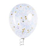 Конфетти купаж, Круг, фольга и тишью, Классный микс, Металлик, 1 см, 50 г., 6015307