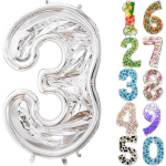 Шар (65''/165 см) Цифра, 0 Каркасная, 1 шт. в уп., 131370