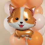 Шар (26''/66 см) Фигура, Щенок Корги, 1 шт., 21725