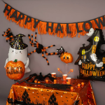 Шар 3D (27''/69 см) Фигура, Привидение с тыквой, 1 шт., 25401