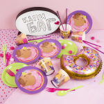 Шар с клапаном (17''/43 см) Мини-фигура, Пончик (надкусанный), 1 шт., 17174