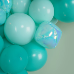 Шар 3D (10''/25 см) Мини-сфера, Голубой, Хамелеон, 1 шт. в уп., 24939