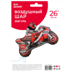 Шар (26''/66 см) Фигура, Мотоцикл, Красный, 1 шт. в уп., 27330P