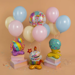 Шар 3D (19''/48 см) Фигура на подставке, Мороженое, 1 шт. в уп., 24891