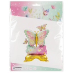 Шар 3D (57''/145 см) Фигура на подставке, Бабочки, 1 шт. в уп., 27192