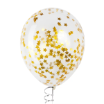 Конфетти фольга Звезда, Сусальное золото, Хром, 1,5 см, 50 г., 6015357