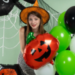 Шар (24''/61 см) Фигура, Тыква на Хэллоуин, Оранжевый, 1 шт., 25007