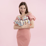 Хлопушка (5/13 см), Воздушный шарик, Круги фольга и тишью, Ассорти/Золото, 1 шт., 723038