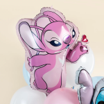 Шар (26''/66 см) Фигура, Любимый монстрик с сердечком, Розовый, 1 шт. в уп., 26987P