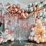 Шар 3D (40''/102 см) Звезда, Составная, Розовое Золото, 1 шт. в уп., 60043