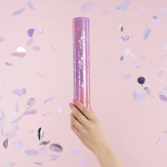 Пневмохлопушка (12/30 см), Поздравляю!, Круги фольга и тишью, Ассорти, 1 шт., 723036