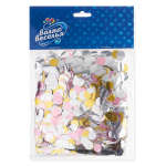 Конфетти фольга Круг, Ассорти Делюкс, Металлик, 1 см, 50 г., 6015300