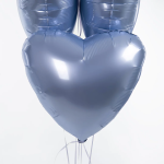 Шар (19''/48 см) Сердце, Мистик, Лазурь, Сатин, 1 шт., 758229