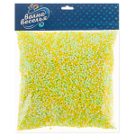 Шарики пенопласт, Цветной микс, Желтый/Зеленый, 2-4 мм, 10 гр., 6231117
