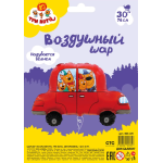 Шар (30''/76 см) Фигура, Три Кота, Автомобиль, 1 шт. в уп., 401115