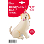 Шар 3D (38''/97 см) Лабрадор в колпачке, 1 шт. в уп., 26604