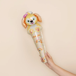 Шар ручной, с клапаном (24''/61 см) Фигура, Собачка с бантиком, 1 шт., 27088