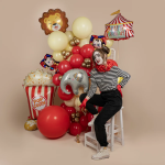 Шар (28''/71 см) Фигура, Удивительный цирк (надув воздухом), 1 шт., 25093