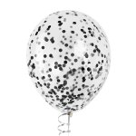 Конфетти фольга Круг, Черный, Металлик, 1 см, 50 г., 6014732