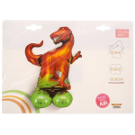 Шар 3D (50''/127 см) Фигура на подставке, Динозавр Тираннозавр, 1 шт. в уп., 19794