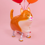 Шар 3D (24''/61 см) Ходячая Фигура, Кот, 1 шт., R275