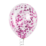 Конфетти фольга Сердце, Розовый, Металлик, 1,5 см, 50 г., 6015224