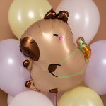 Шар (25''/64 см) Фигура, Капибара с черепашкой, 1 шт., 26402