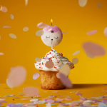 Свеча Фигура, Котенок Принцесса, 4,5*4,5 + 7 см, 1 шт. с держат., 630253