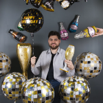 Шар с клапаном (16''/41 см) Мини-фигура, Бутылка Виски, 1 шт., 180592