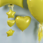 Шар (18''/46 см) Сердце, Светлое золото, 1 шт., 18016PY