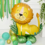 Шар 3D (34''/86 см) Фигура на подставке, Лев, 1 шт. в уп., 21807