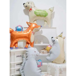 Шар (32''/81 см) Фигура, Котенок с подарком, 1 шт., 23214