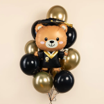 Шар (38''/97 см) Фигура, Мишка Выпускник, 1 шт. в уп., 27680