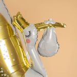 Шар (31''/79 см) Фигура, Аист, 1 шт. в уп., 25097P